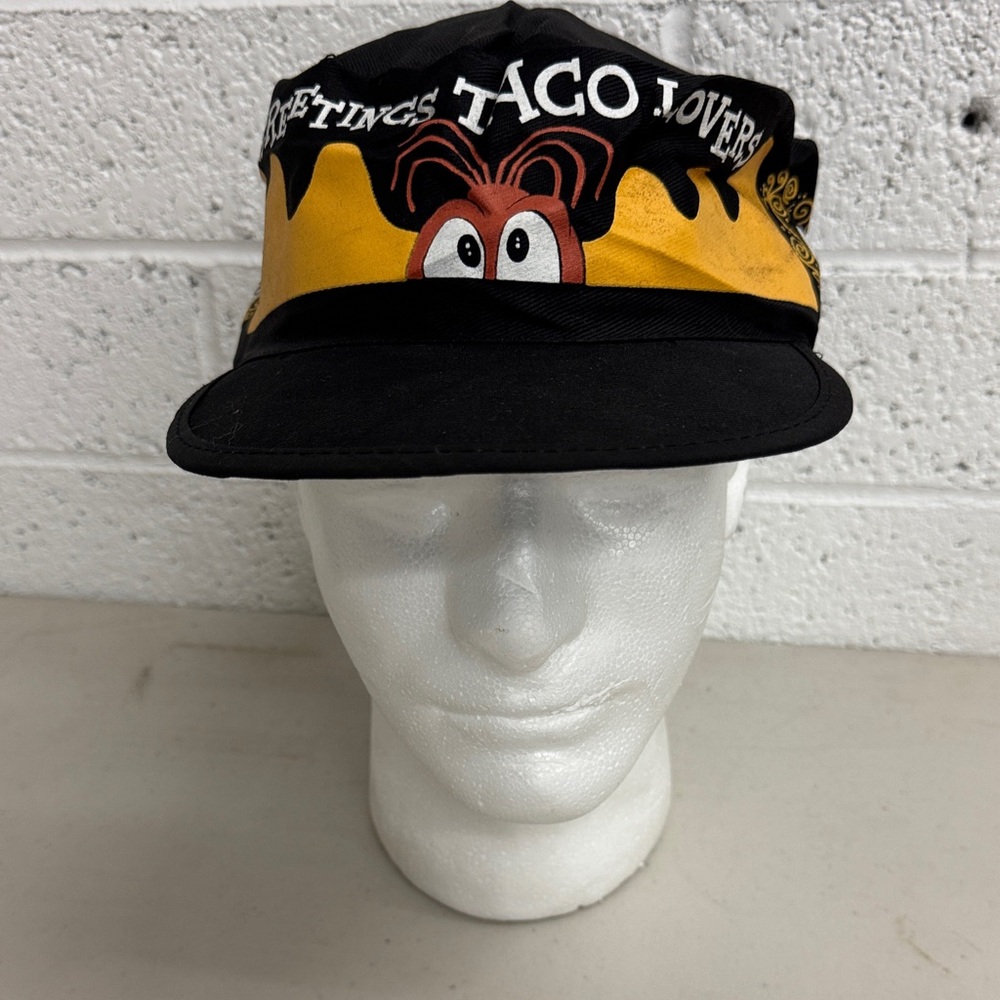 Vintage Employee only promotional Taco Bell Lovers Rocky and Bullwinkle cap